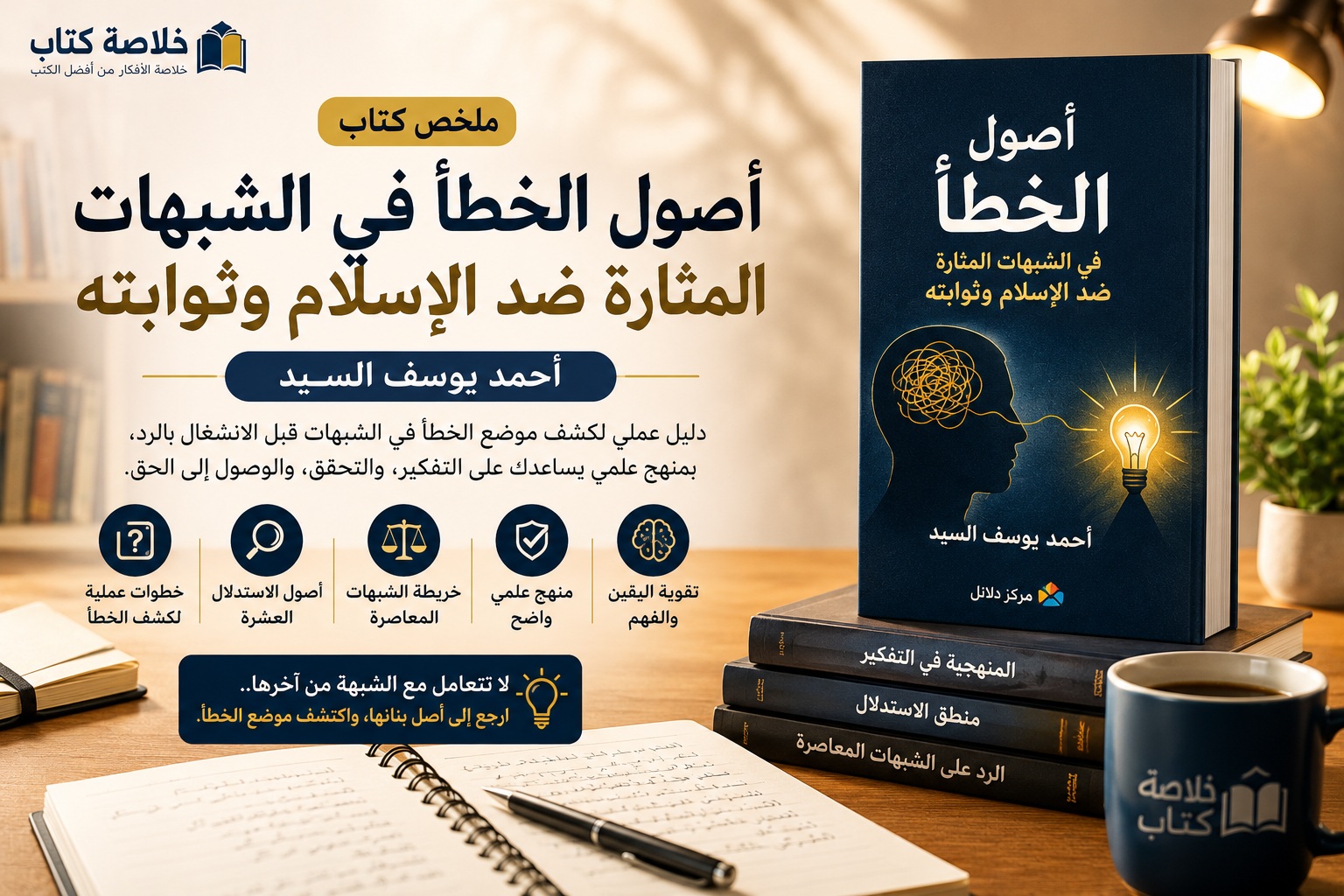 ملخص كتاب أصول الخطأ في الشبهات المثارة ضد الإسلام وثوابته | أحمد يوسف السيد