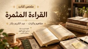 ملخص كتاب القراءة المثمرة مفاهيم وآليات كيف تقرأ بذكاء وتفهم بعمق؟