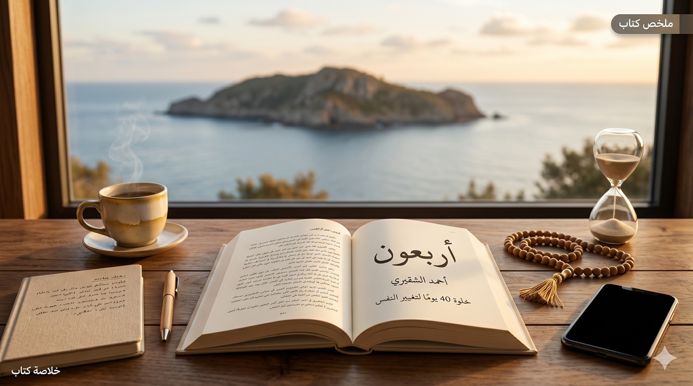 ملخص كتاب أربعون لأحمد الشقيري: خلوة 40 يومًا لتغيير النفس